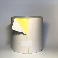 Rouleaux velin 76x70x12 pressing jaune double pli
